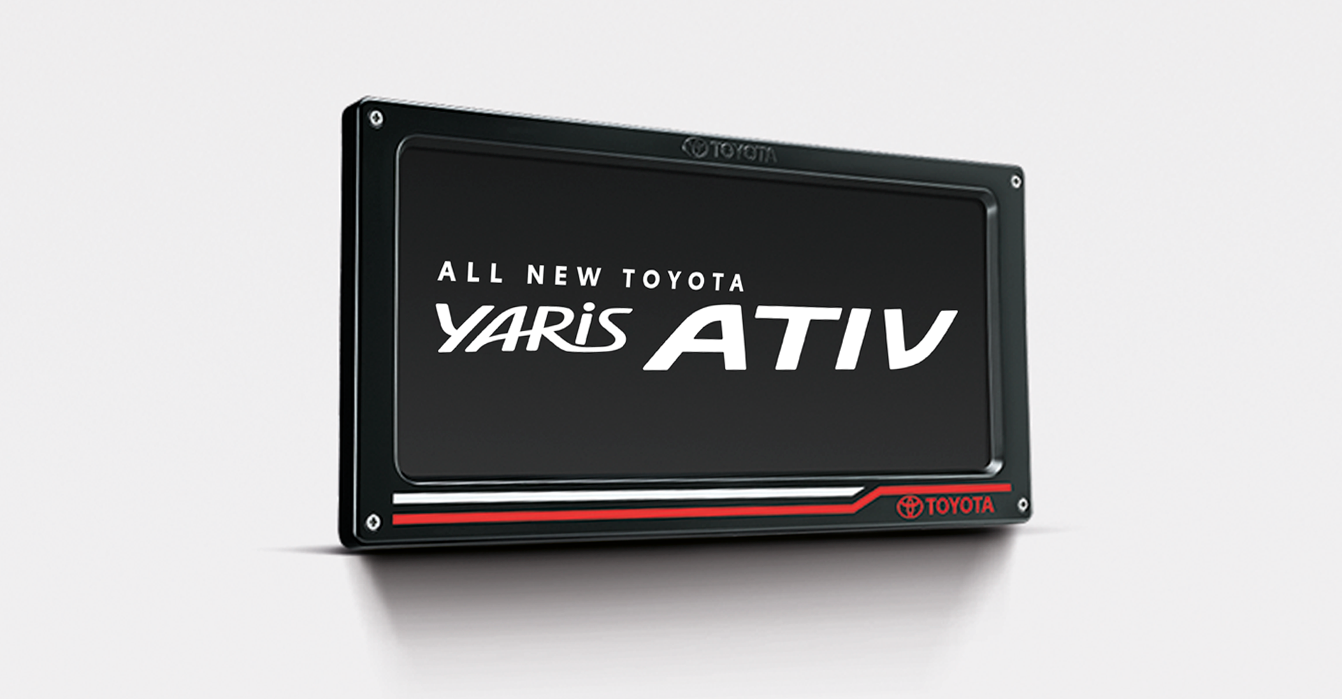 กรอบป้ายทะเบียน (ลายโตโยต้า) License Plate Frame (Toyota Styling)