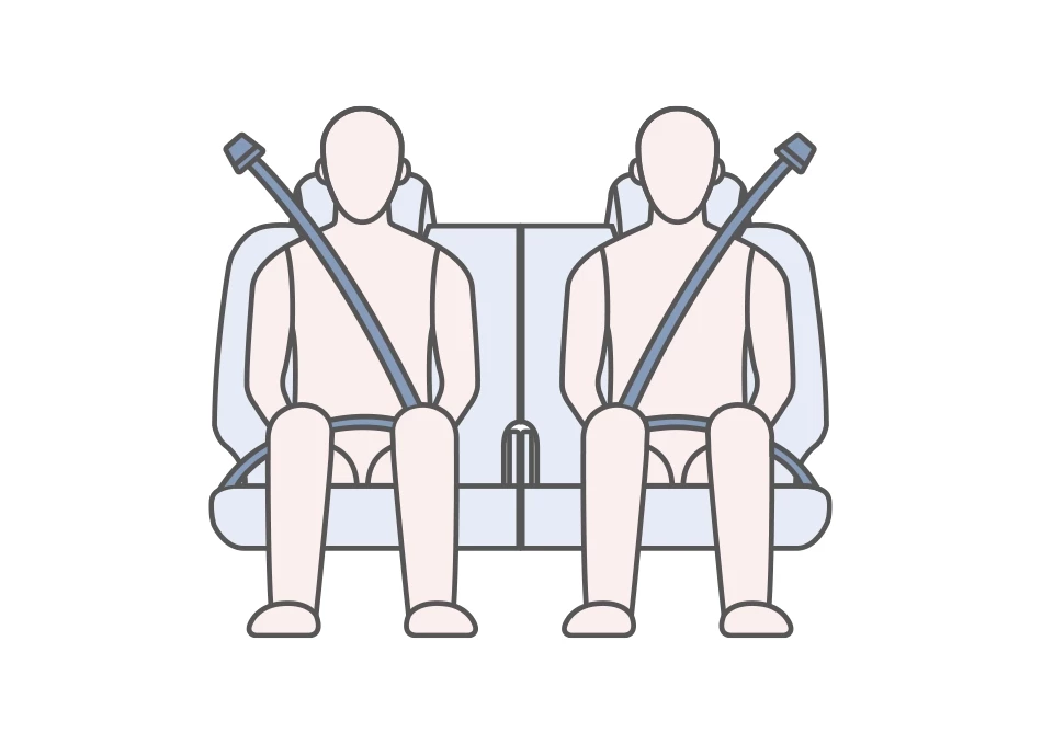ELR Seatbelt 3 จุด 7 ที่นั่ง พร้อมระบบดึงกลับและผ่อนแรงอัตโนมัติสำหรับเบาะคู่หน้า ช่วยลดความเสี่ยงจากอุบัติเหตุ