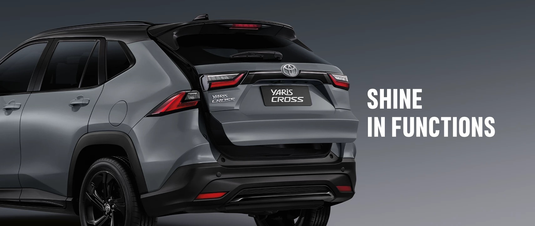 YARIS CROSS NIGHTSHADE SHINE IN FUNCTIONS