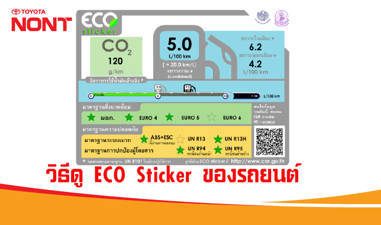 วิธีดู ECO Sticker ของรถยนต์